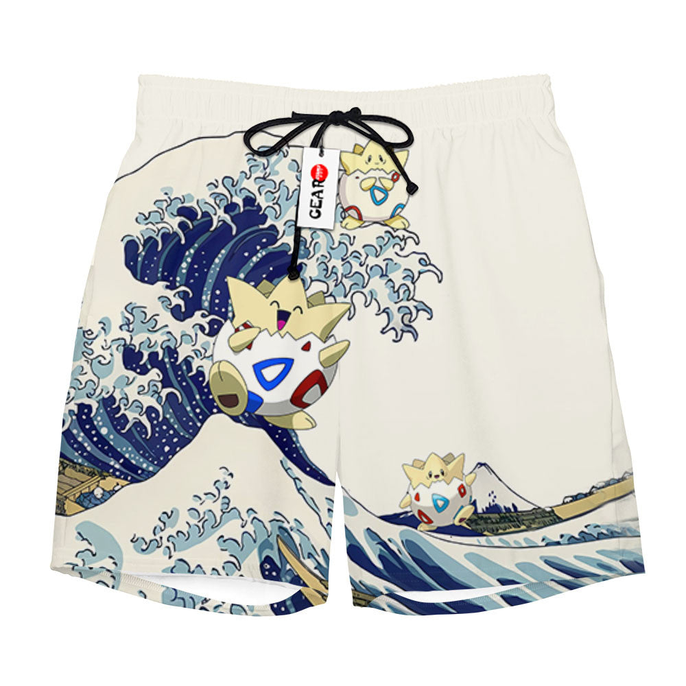 Togepi Beach Shorts - Great Wave Edition