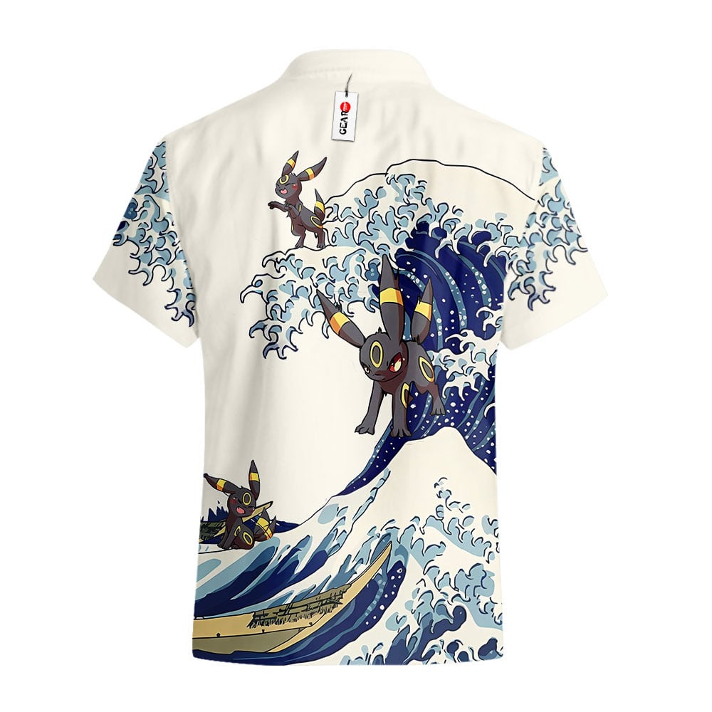 Umbreon Hawaiian Shirt - Great Wave Style