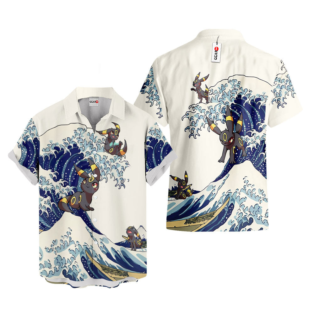 Umbreon Hawaiian Shirt - Great Wave Style
