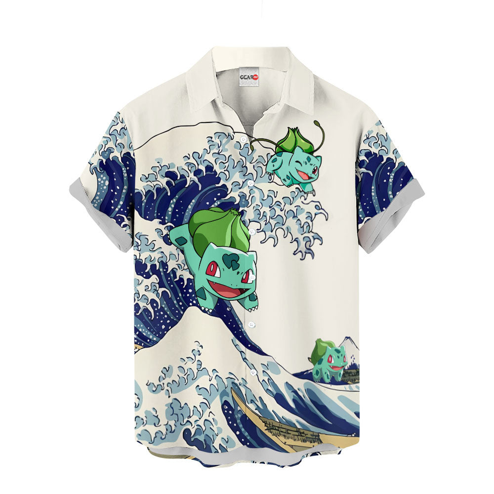 Bulbasaur Hawaiian Shirt - Great Wave Style