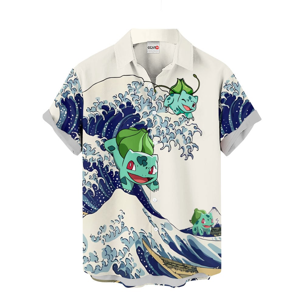Bulbasaur Hawaiian Shirt - Great Wave Style