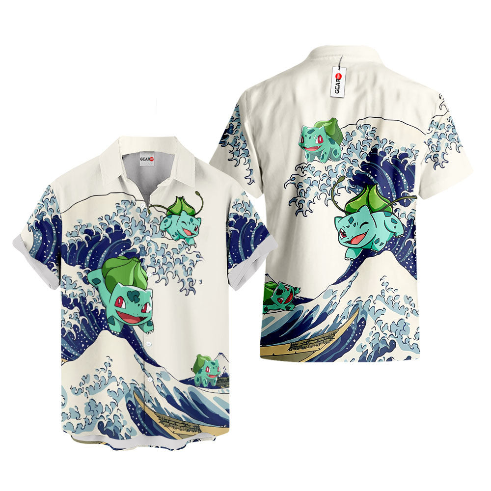 Bulbasaur Hawaiian Shirt - Great Wave Style