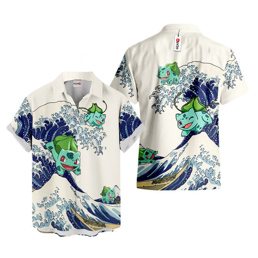 Bulbasaur Hawaiian Shirt - Great Wave Style