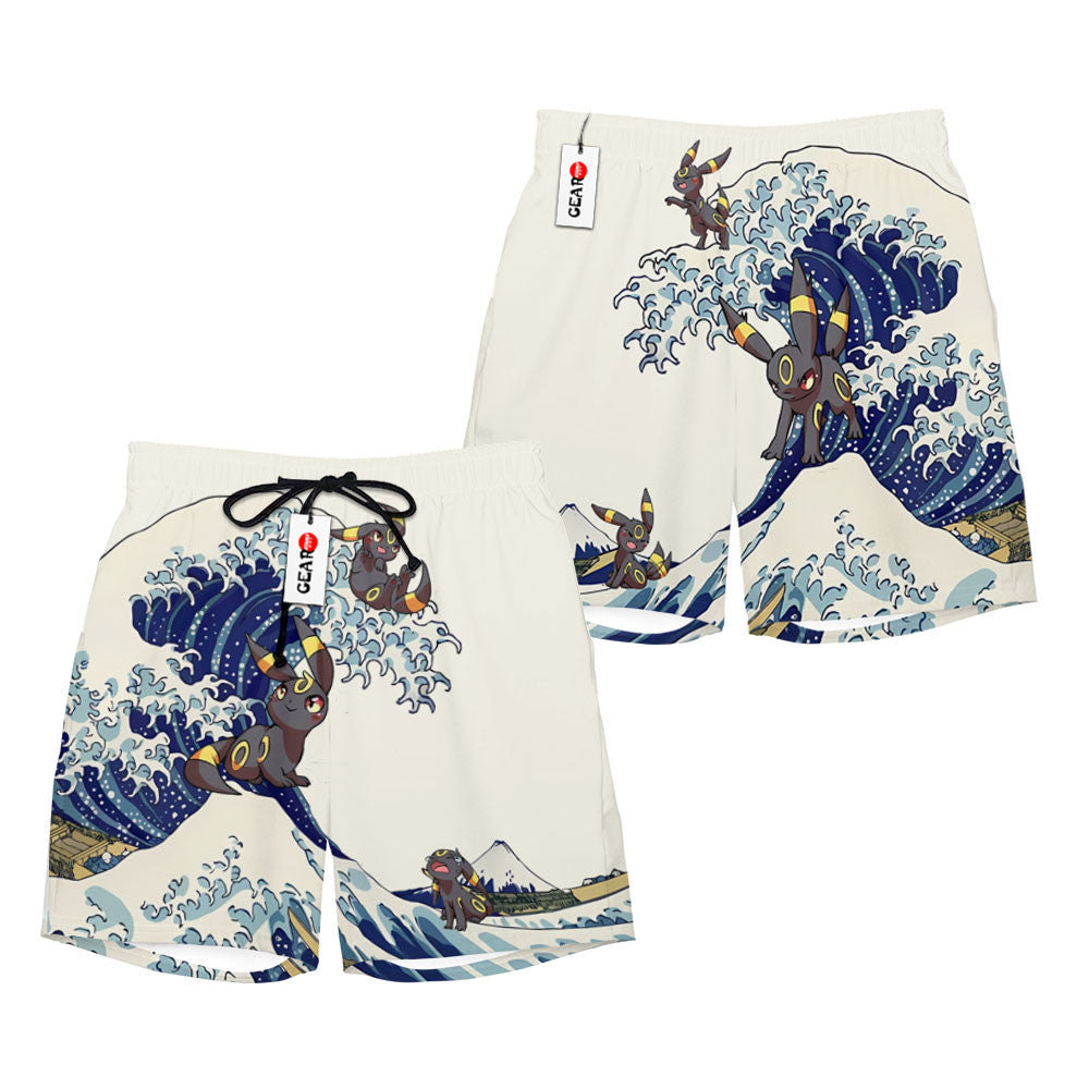 Umbreon Beach Shorts - Great Wave Edition