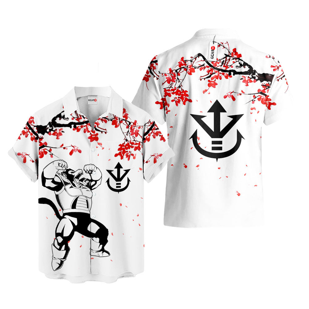 Vegeta Great Ape Hawaiian Shirt - Cherry Blossom Style