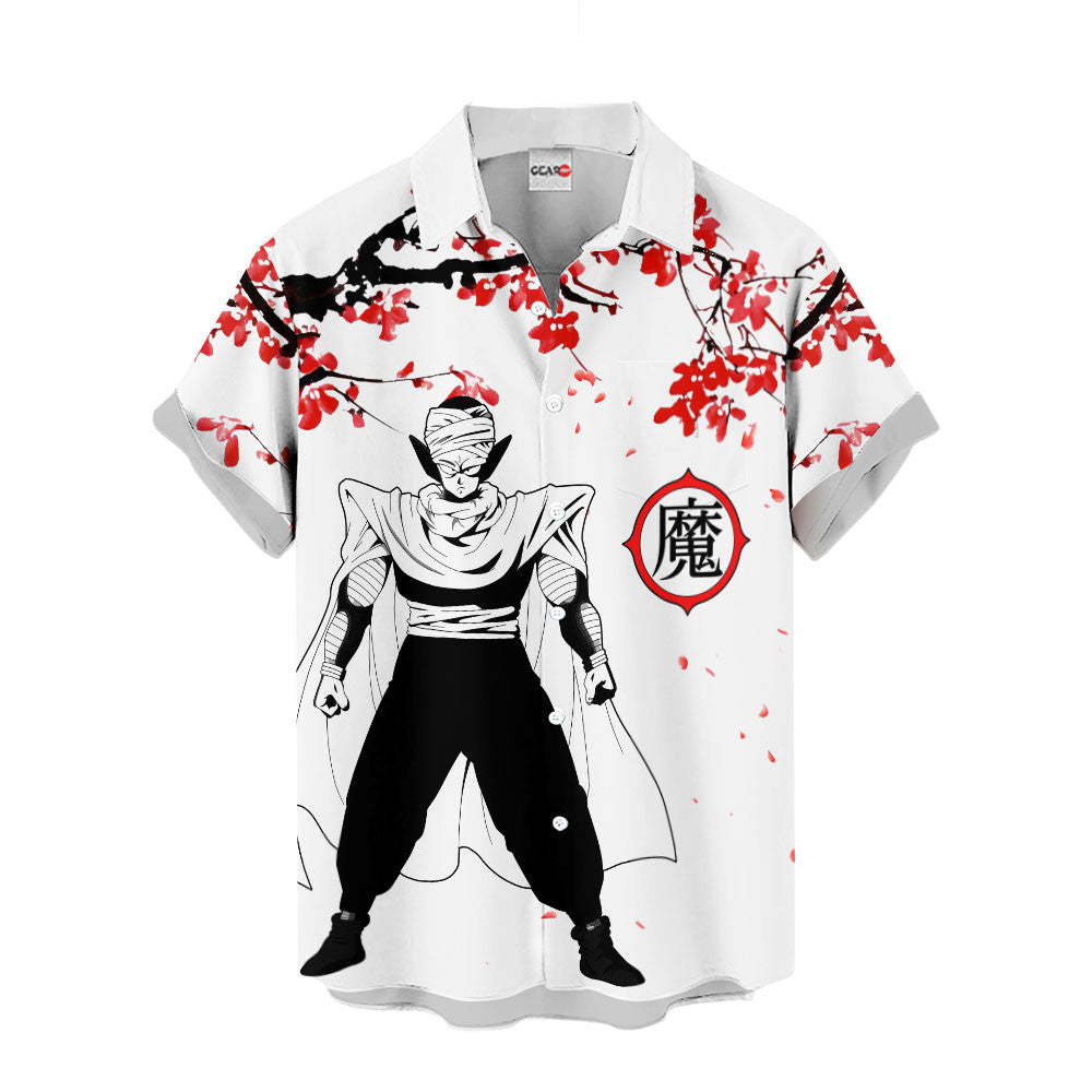 King Piccolo Hawaiian Shirt - Cherry Blossom Style