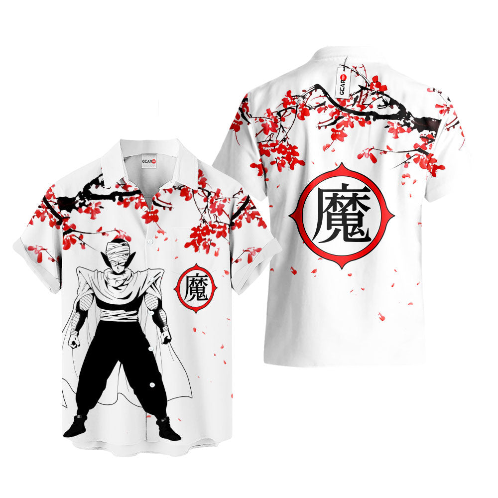 King Piccolo Hawaiian Shirt - Cherry Blossom Style