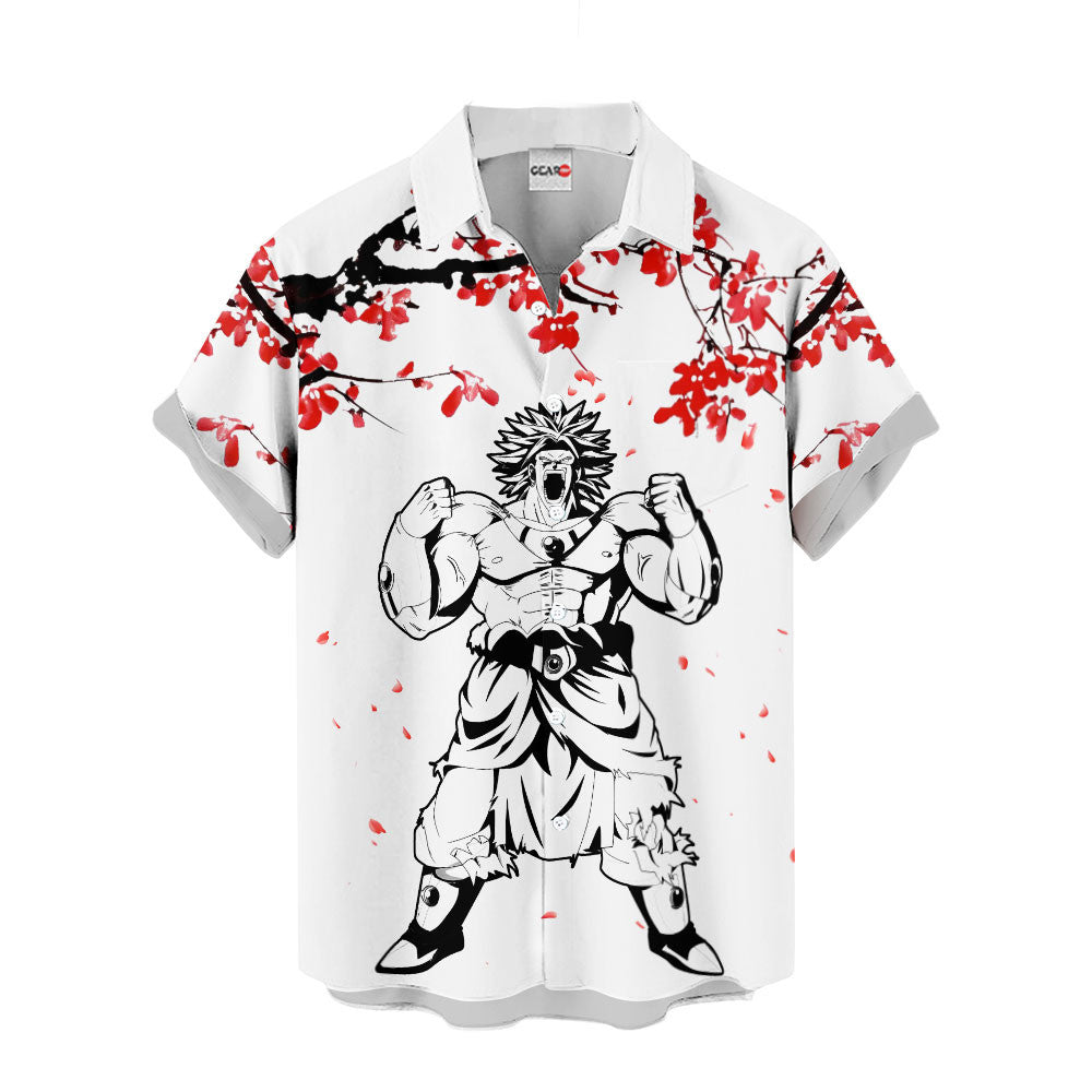 Broly Hawaiian Shirt - Cherry Blossom Style