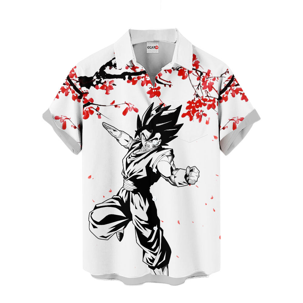Vegito Hawaiian Shirt - Cherry Blossom Style