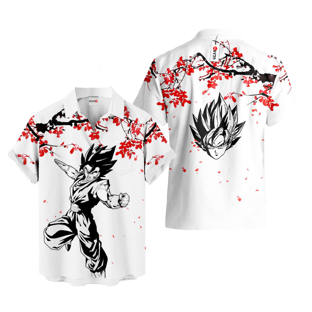 Vegito Hawaiian Shirt - Cherry Blossom Style