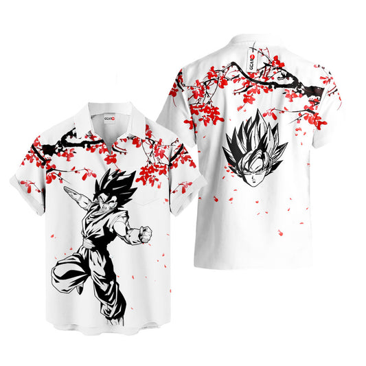 Vegito Hawaiian Shirt - Cherry Blossom Style