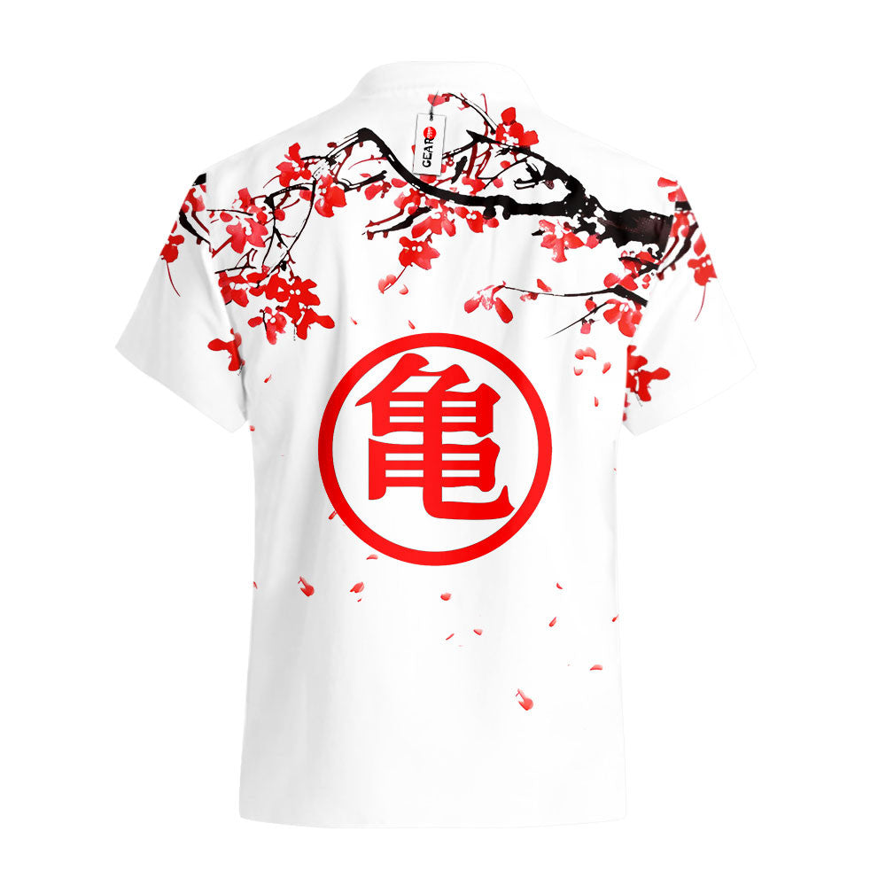 Krillin Hawaiian Shirt - Cherry Blossom Style