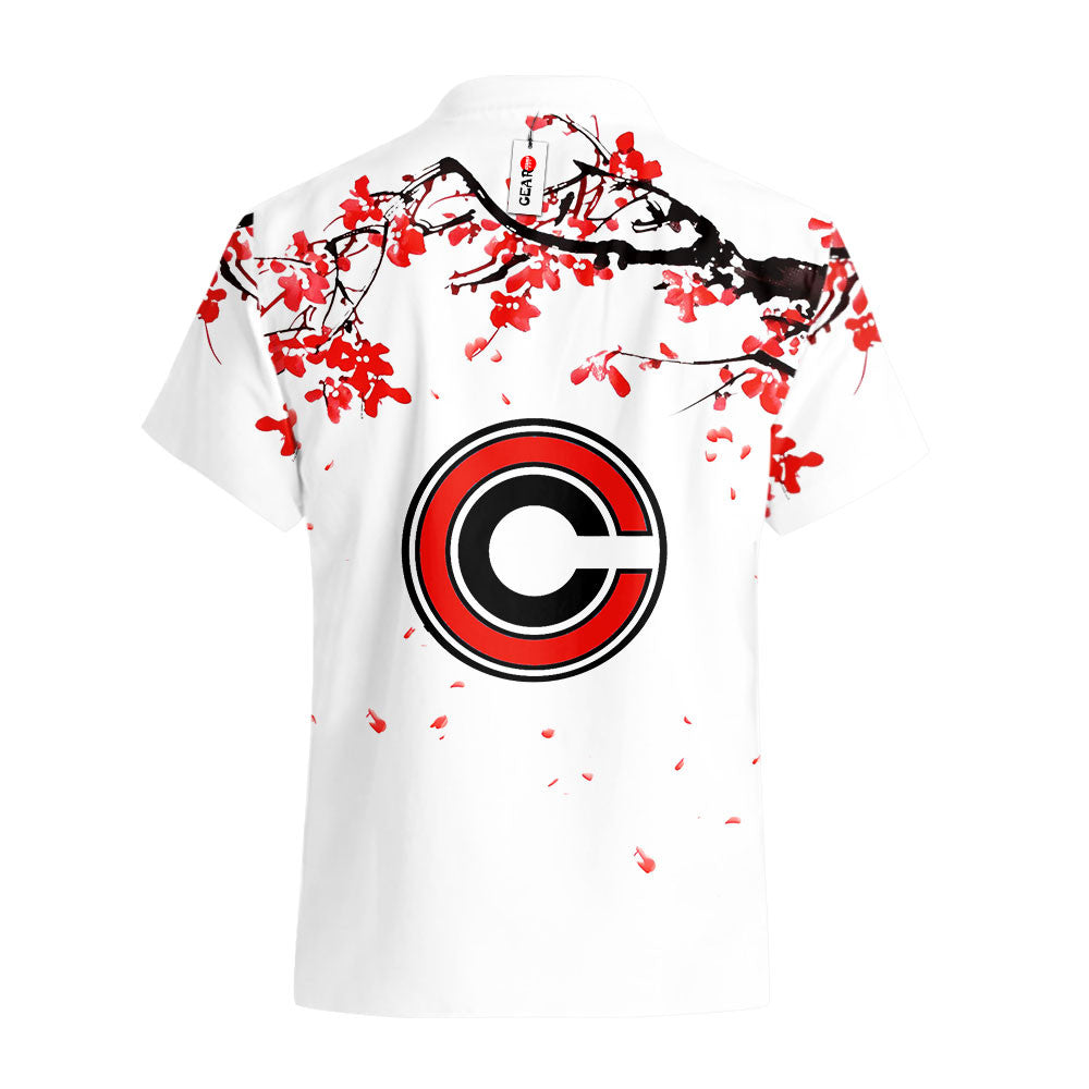Bulma Hawaiian Shirt - Cherry Blossom Style