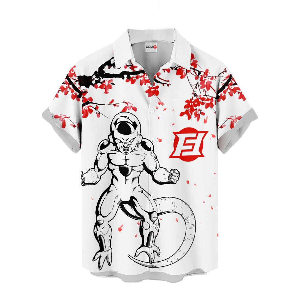 Frieza Hawaiian Shirt - Cherry Blossom Style