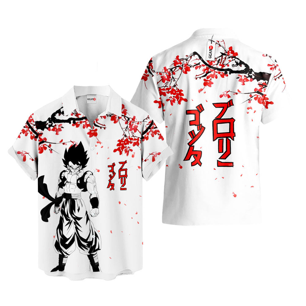 Gogeta Hawaiian Shirt - Cherry Blossom Style