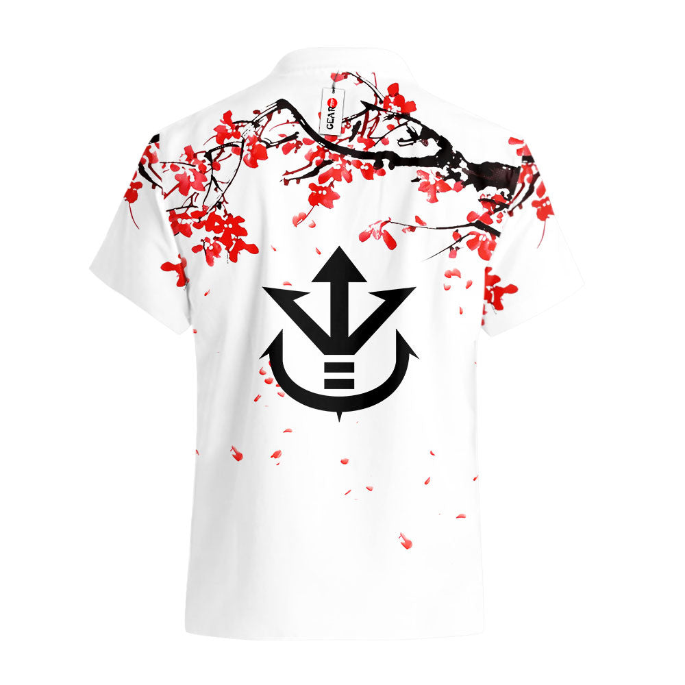 Vegeta Ultra Ego Hawaiian Shirt - Cherry Blossom Style