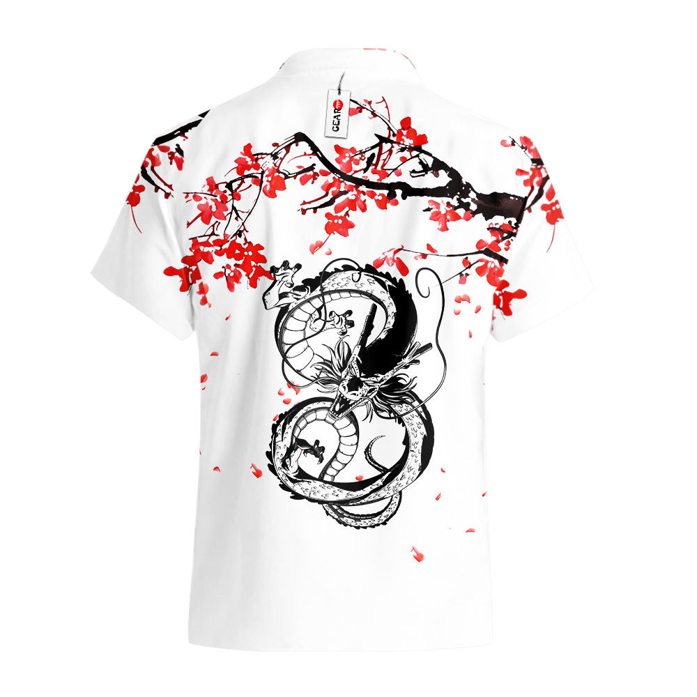 Shenron Hawaiian Shirt - Cherry Blossom Style