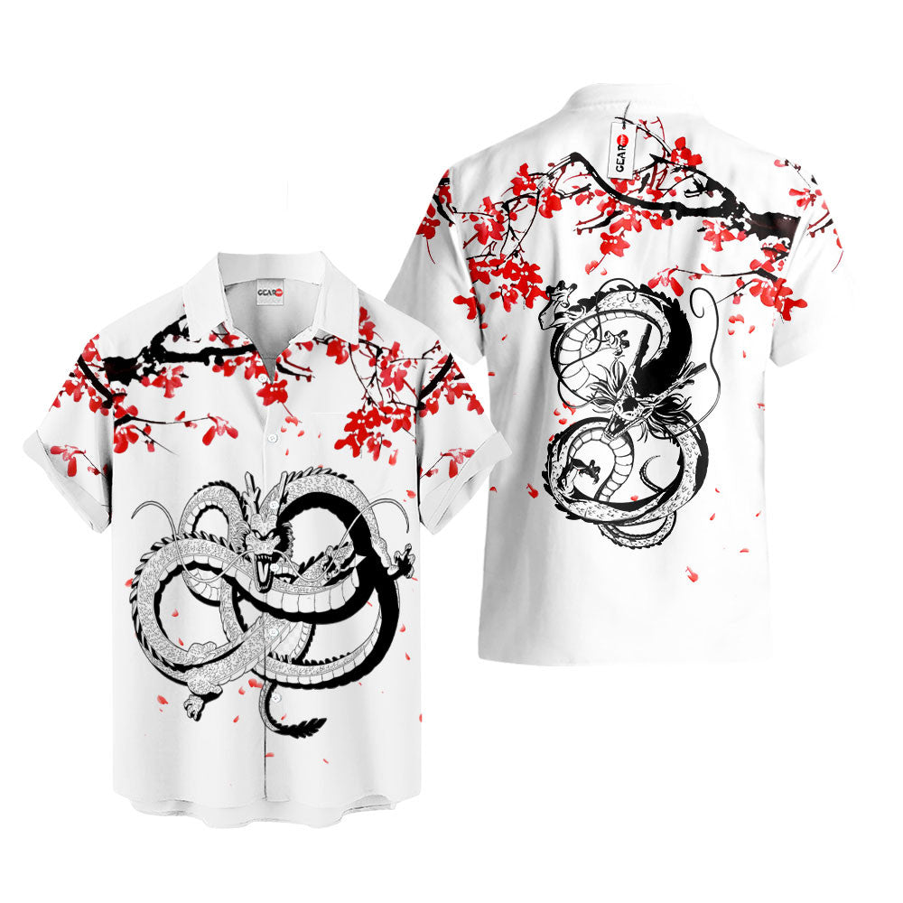 Shenron Hawaiian Shirt - Cherry Blossom Style