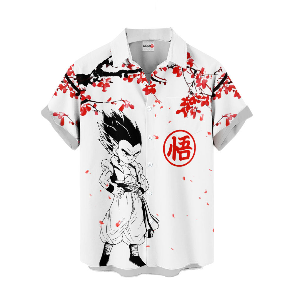Gotenks Hawaiian Shirt - Cherry Blossom Style