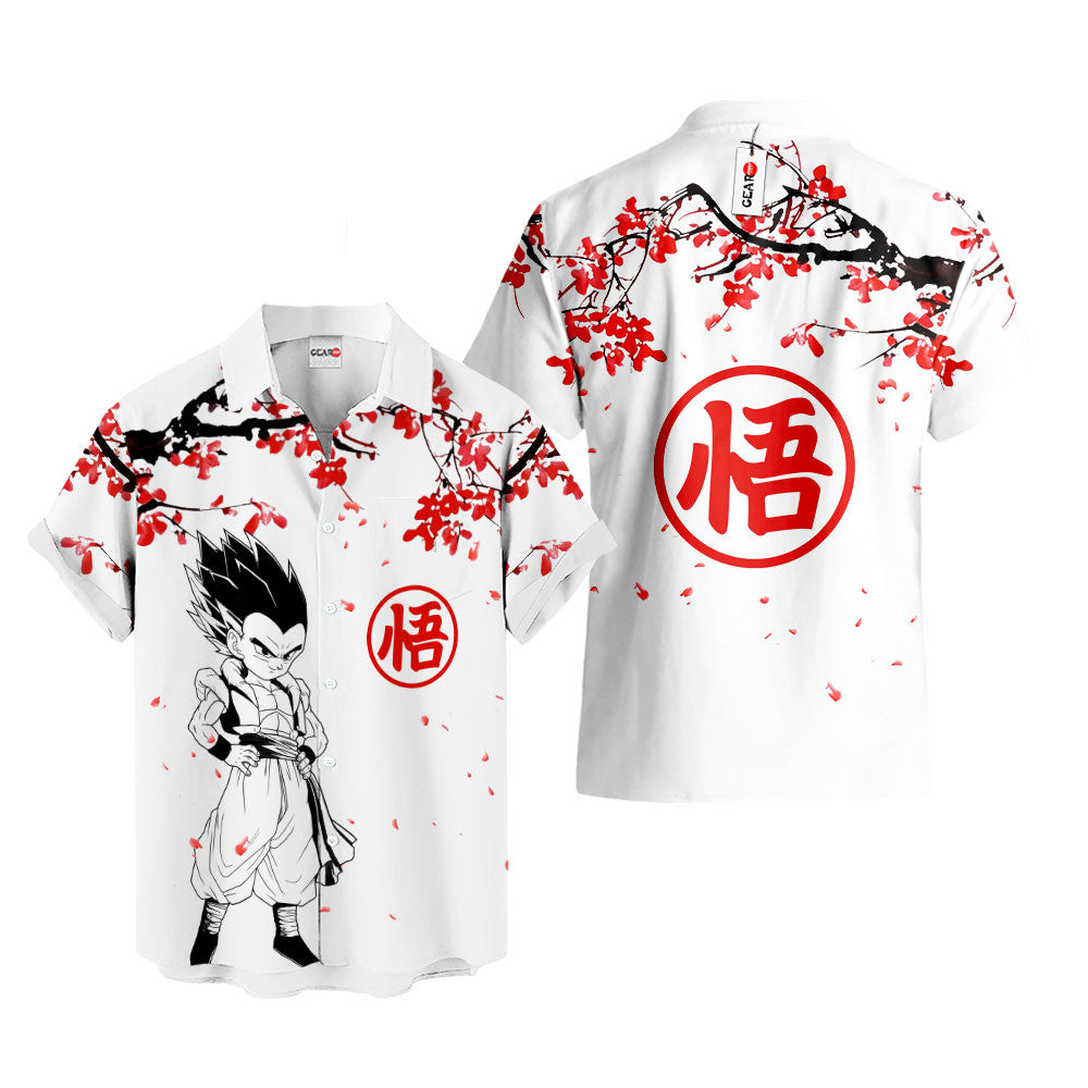 Gotenks Hawaiian Shirt - Cherry Blossom Style
