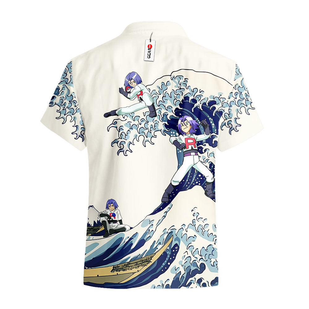 James Kojiro Hawaiian Shirt - Great Wave Style