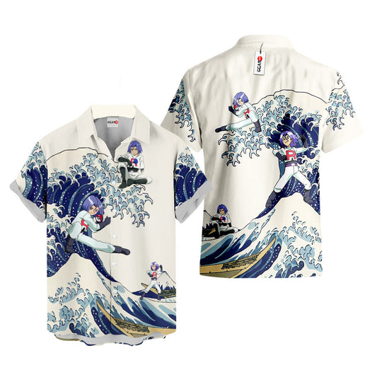 James Kojiro Hawaiian Shirt - Great Wave Style