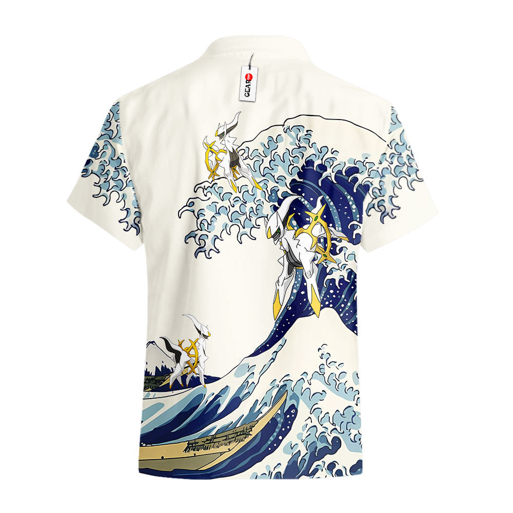Arceus Hawaiian Shirt - Great Wave Style