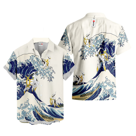Arceus Hawaiian Shirt - Great Wave Style