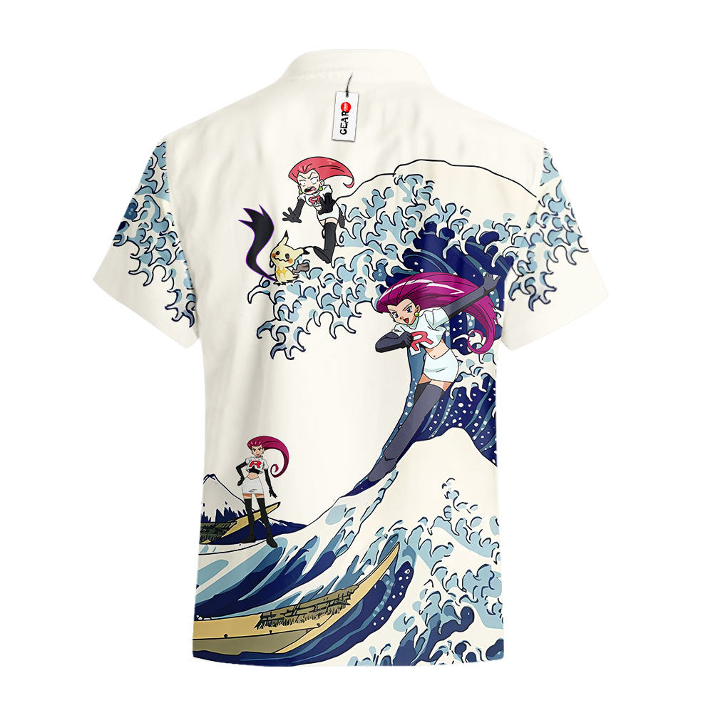 Jessie Musashi Hawaiian Shirt - Great Wave Style