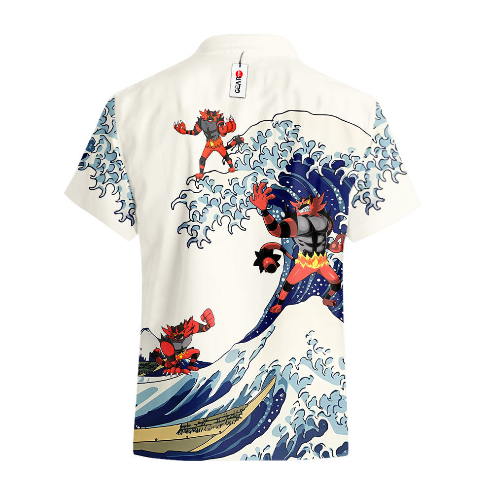 Incineroar Hawaiian Shirt - Great Wave Style