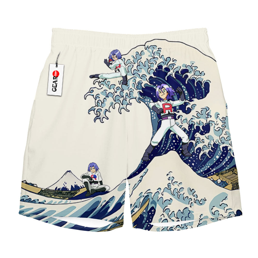 James Kojiro Beach Shorts - Great Wave Edition