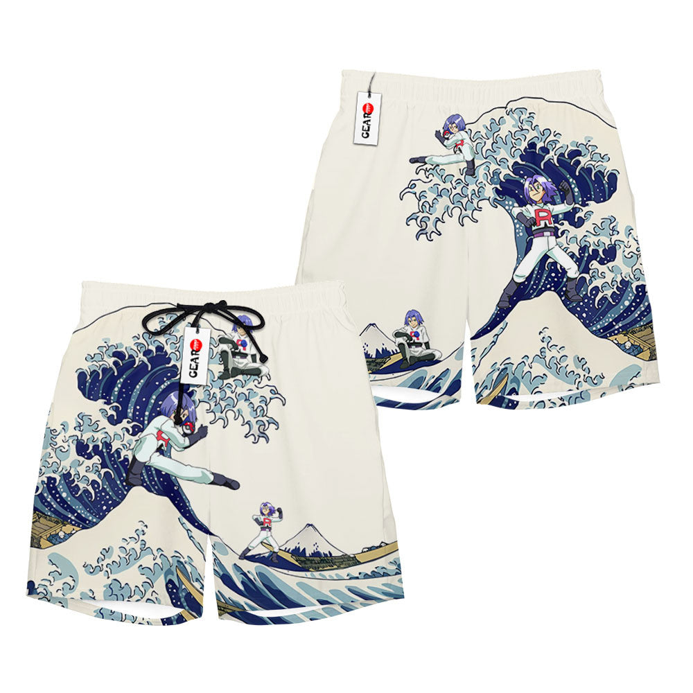 James Kojiro Beach Shorts - Great Wave Edition
