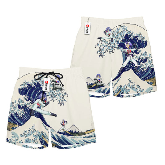 James Kojiro Beach Shorts - Great Wave Edition