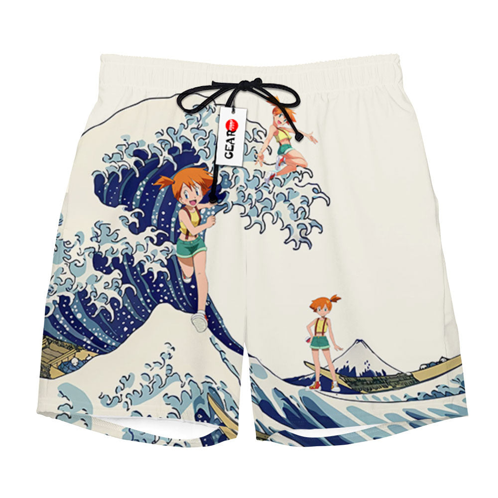 Misty Kasumi Beach Shorts - Great Wave Edition