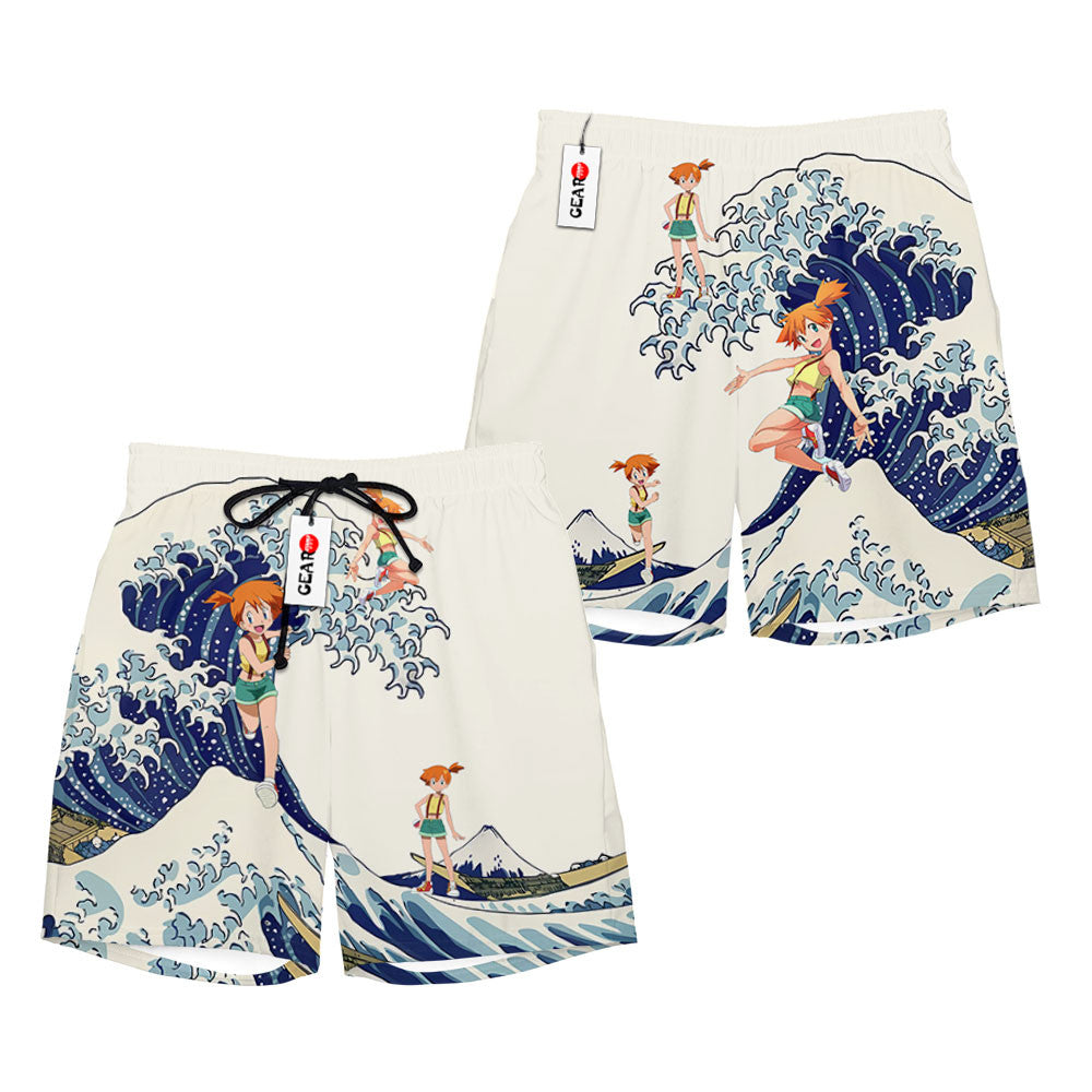 Misty Kasumi Beach Shorts - Great Wave Edition