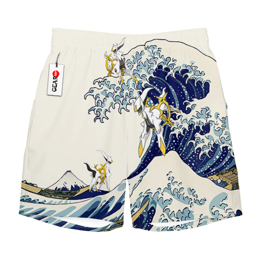 Arceus Beach Shorts - Great Wave Edition