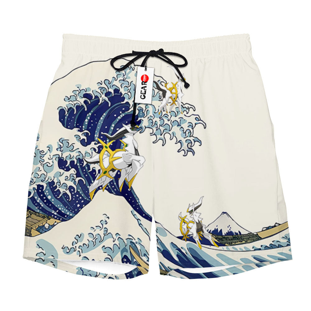 Arceus Beach Shorts - Great Wave Edition