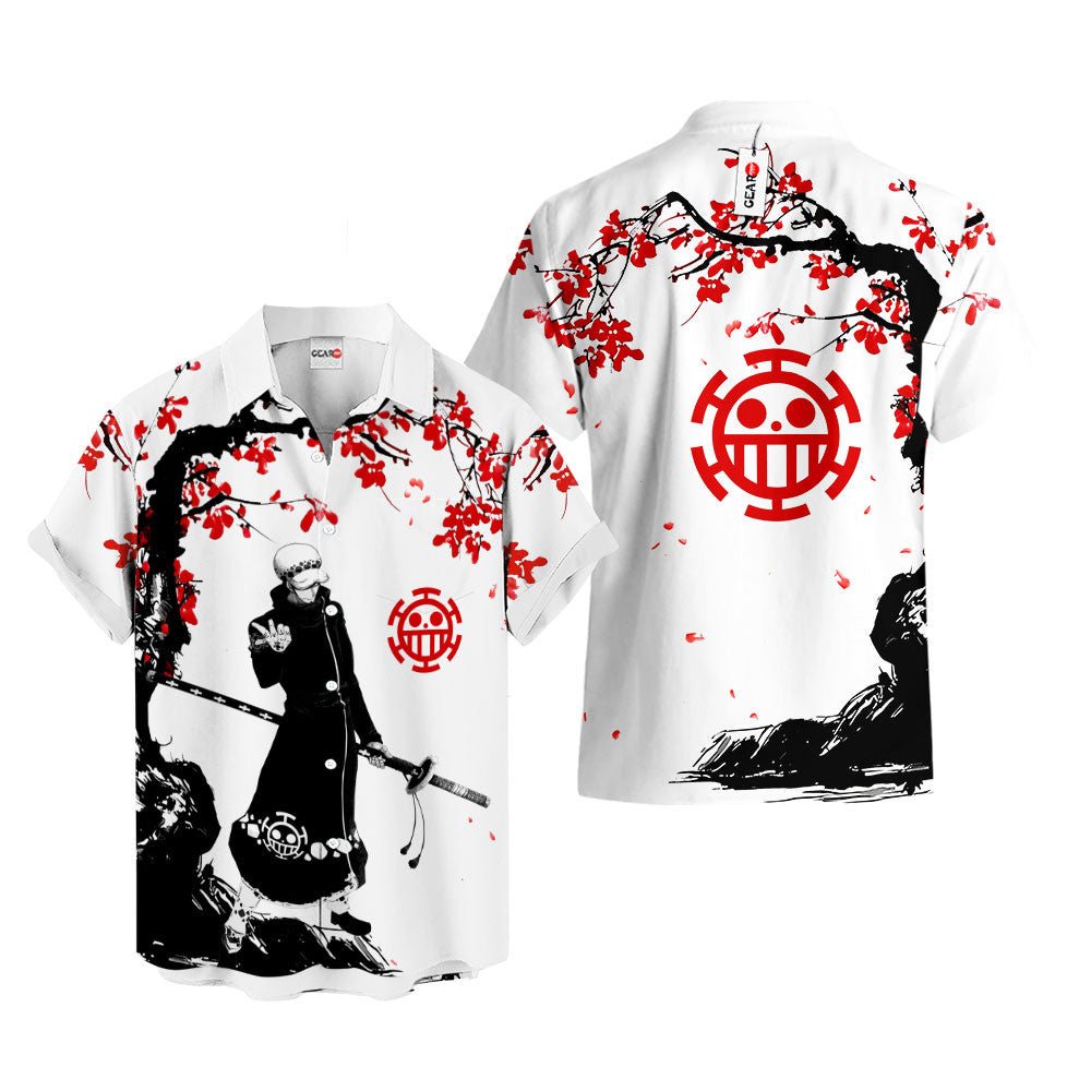 Law Hawaiian Shirt - Cherry Blossom Style