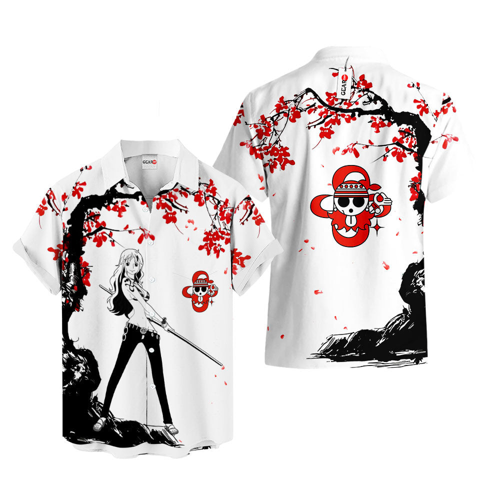 Nami Hawaiian Shirt - Cherry Blossom Style