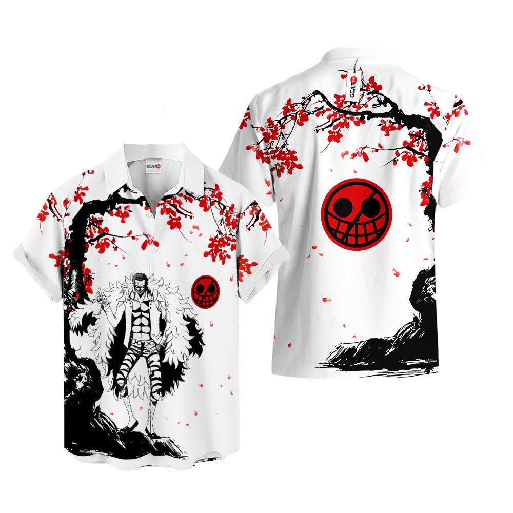 Doflamingo Hawaiian Shirt - Cherry Blossom Style