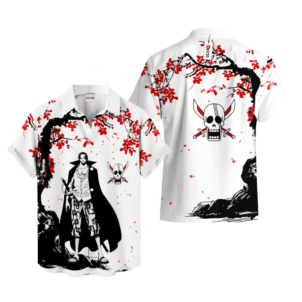 Shanks Hawaiian Shirt - Cherry Blossom Style