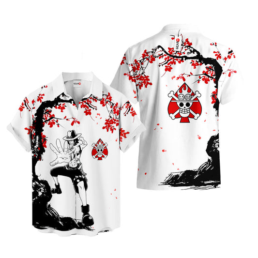 Ace Hawaiian Shirt - Cherry Blossom Style
