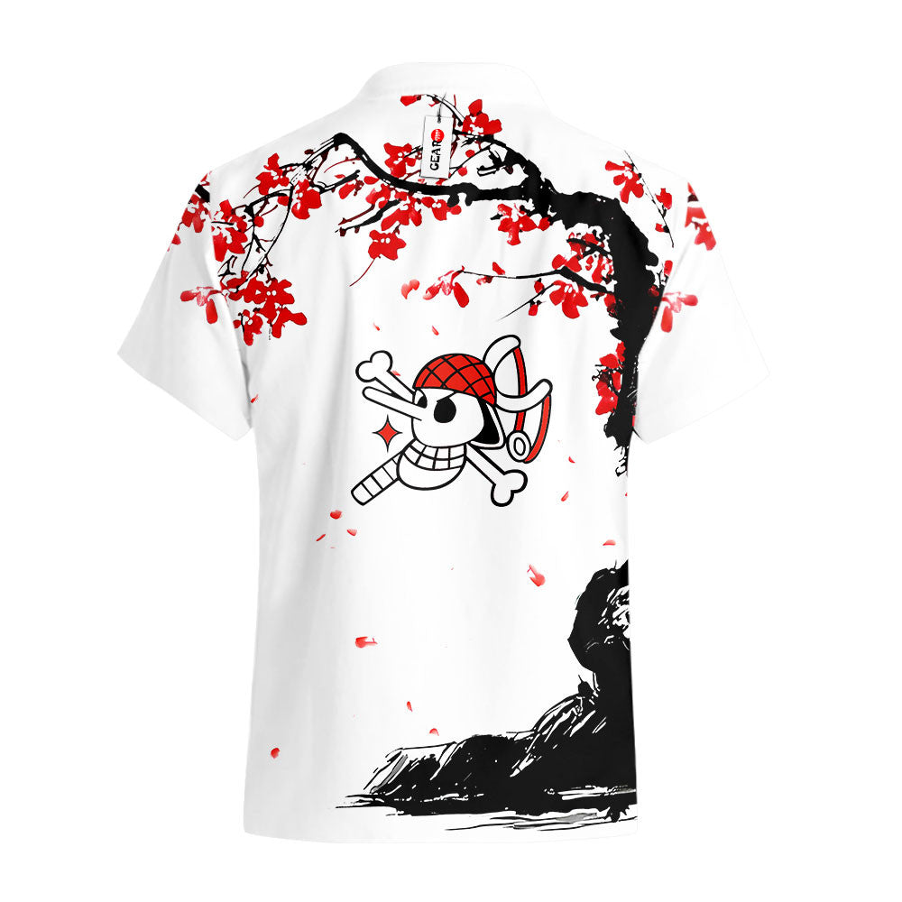 Usopp Hawaiian Shirt - Cherry Blossom Style