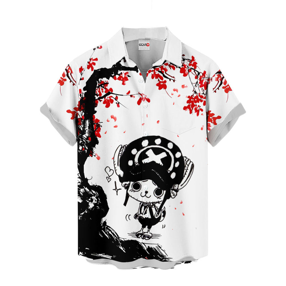 Chopper Hawaiian Shirt - Cherry Blossom Style