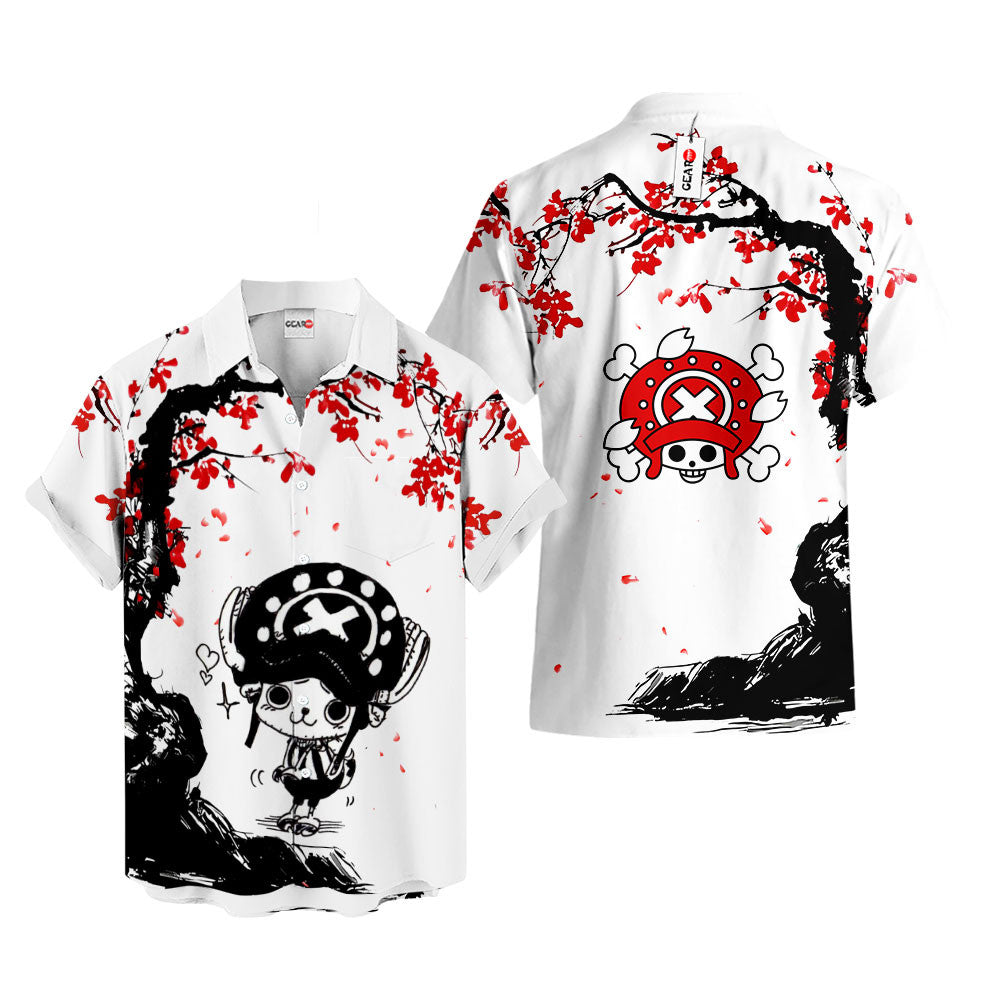 Chopper Hawaiian Shirt - Cherry Blossom Style