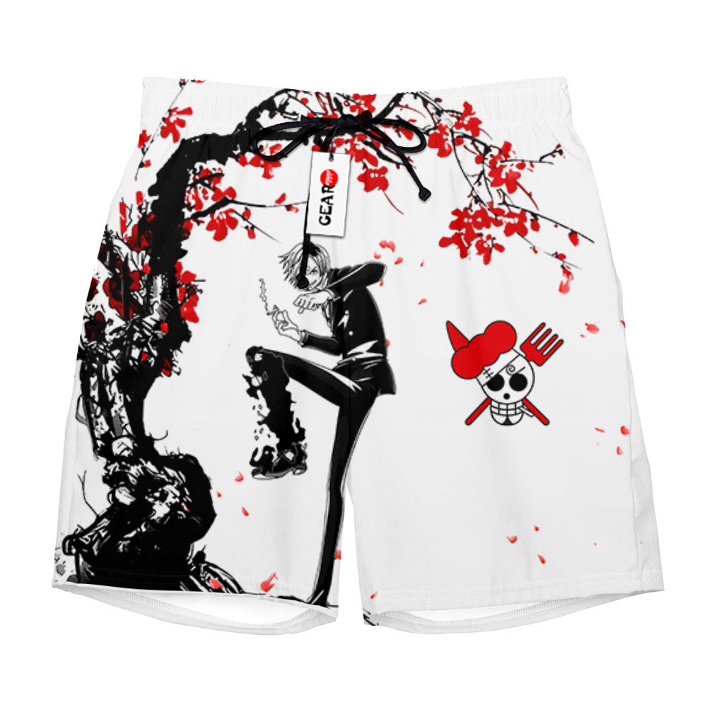 Sanji Beach Shorts - Cherry Blossom