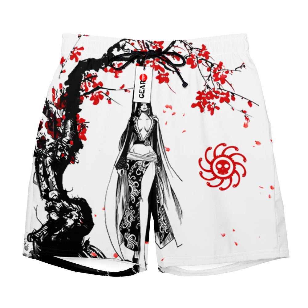 Boa Hancock Beach Shorts - Cherry Blossom