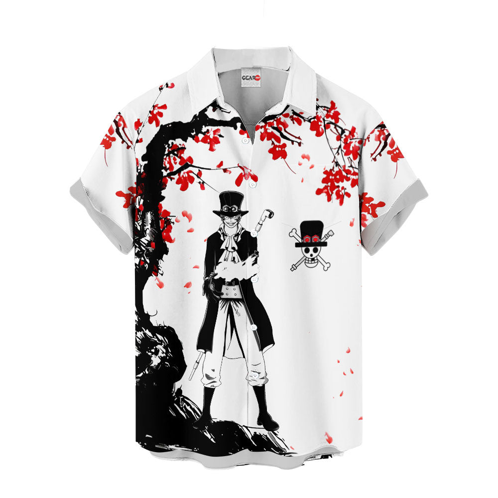 Sabo Hawaiian Shirt - Cherry Blossom Style