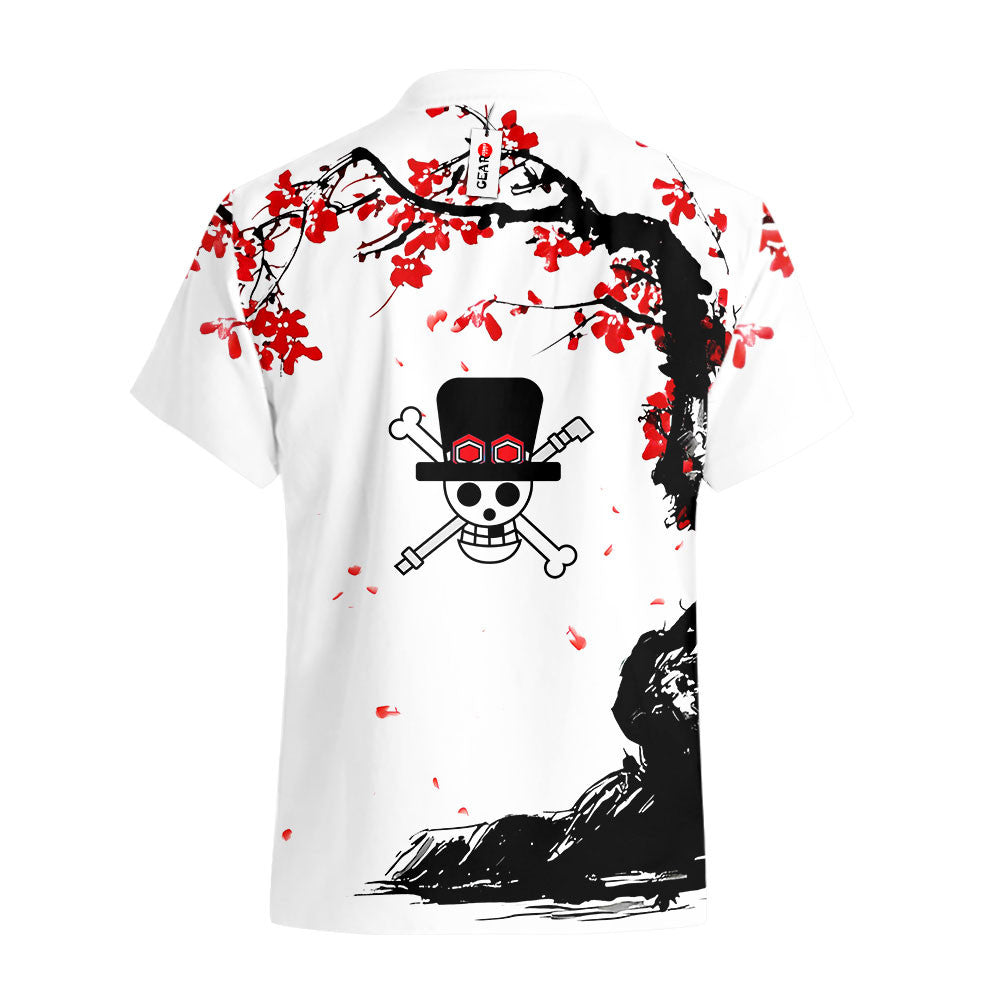 Sabo Hawaiian Shirt - Cherry Blossom Style