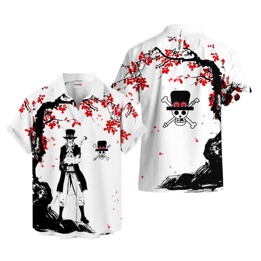 Sabo Hawaiian Shirt - Cherry Blossom Style